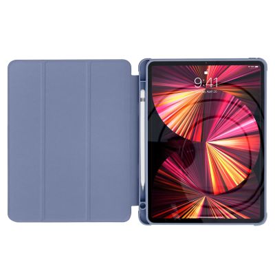 3. Stand Tablet Case etui Smart Cover pokrowiec na iPad mini 2021 z funkcja podstawki niebieski