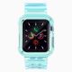2. Silikonowa opaska pasek bransoleta bransoletka etui Strap Light Set do zegarka Apple Watch 38 mm - niebieska