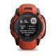 10. Zegarek sportowy Garmin Instinct 2X SOLAR Czerwony