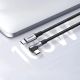 3. Kabel Ugreen US334 70645 USB-C (kątowy) / USB-C (prosty) 100W PD 2m - czarny
