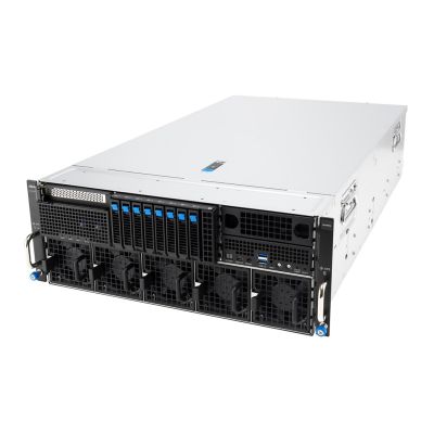 8. Platforma Asus Rack (4U) ESC8000A-E13P AMD EPYC 9005 (8xNVMe, 2xM.2, 2x10Gbe, IPMI, 3200W)