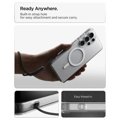 13. Etui Spigen Ultra Hybrid Mag MagSafe na Samsung Galaxy S26 Ultra - przezroczysto-białe
