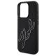 6. Etui Karl Lagerfeld 3D Rubber Signature na iPhone 15 Pro Max - czarne