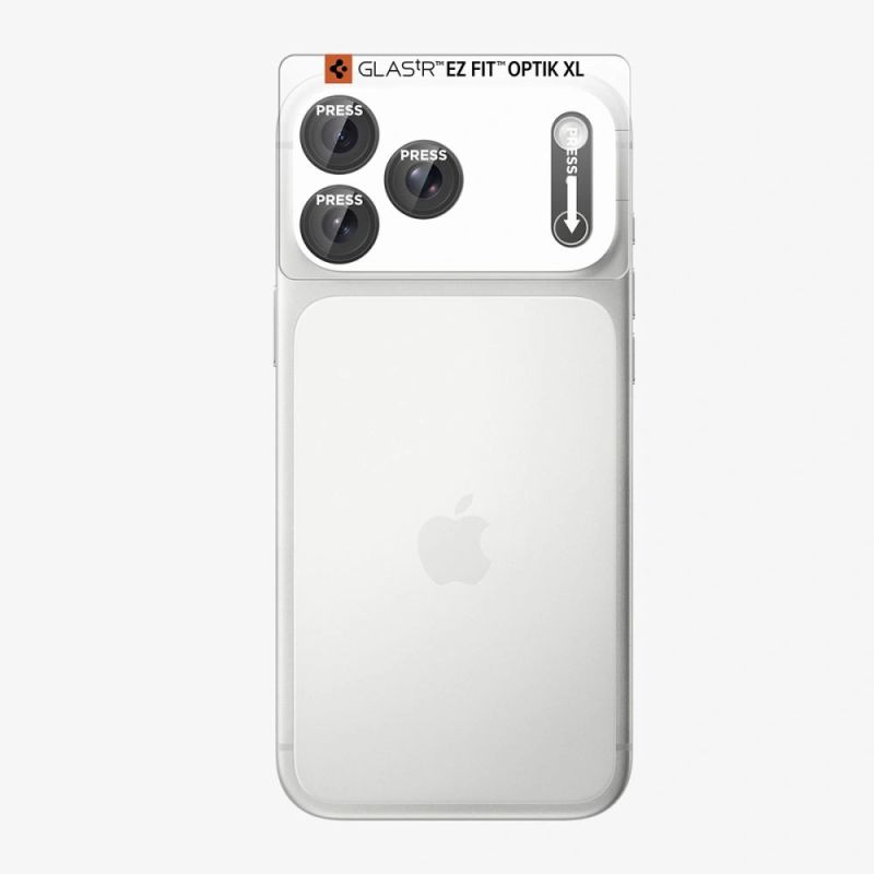 2. Szkło hartowane na aparat Spigen Optik Pro XL Glas.tR EZ Fit na iPhone 18 Pro Max - ciemnoszare