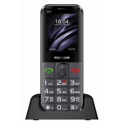 14. MaxCom MM730 telefon komórkowy 5,59 cm (2.2") Czarny Telefon dla seniora