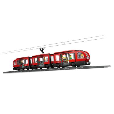 4. LEGO City 60423 Tramwaj miejski ze stacją