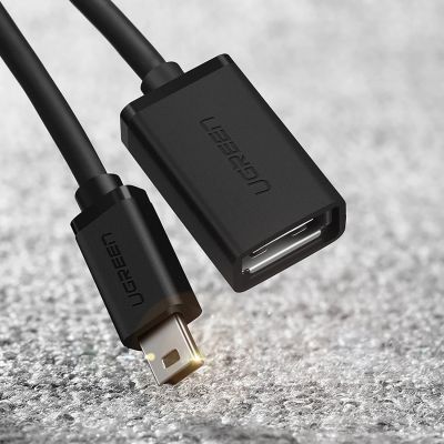7. Adapter Ugreen US249 10383 mini USB-B (męski) / USB-A (żeński) OTG 10cm - szary