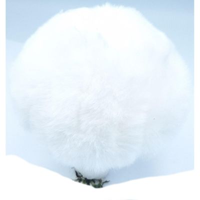 6. ZAWIESZKA DEKORACYJNA GRZYBEK 8x12CM BIAŁY