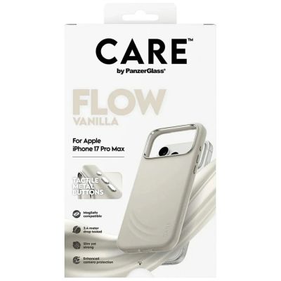 4. Etui CARE by PanzerGlass FLOW MagSafe na iPhone 17 Pro Max - beżowe