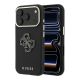 Etui Guess Grained & Big Resin Logo na iPhone 18 Pro Max / 17 Pro Max - czarne