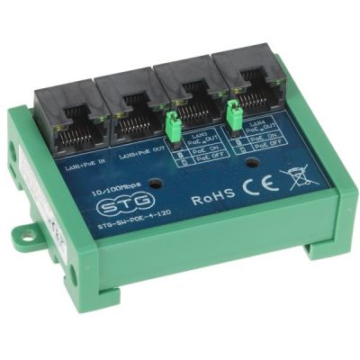 SWITCH POE / EXTENDER STG-SW-POE-4-120 3-PORTOWY + 1X UPLINK STG
