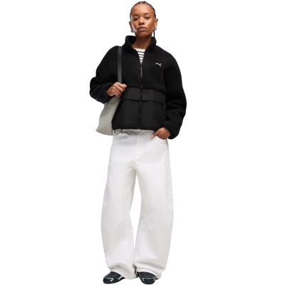 6. Kurtka damska Puma Re:Fibre Sherpa czarna 694567 01