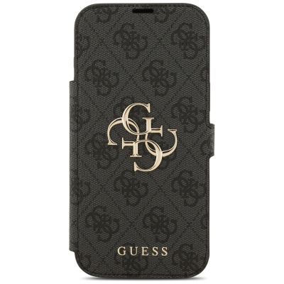 3. Etui Guess Book 4G Metal Logo na iPhone 17 Pro Max - czarne
