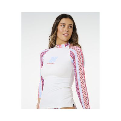 6. Lycra damska RIP CURL Coastal Instinct Upf Ls Rv biała