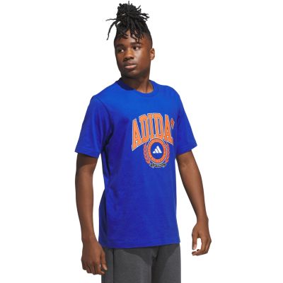 4. Koszulka męska adidas Varsity Crest niebieska JN2515