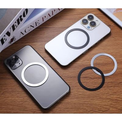 5. Pierścień magnetyczny Tech-Protect MagMat MagSafe uniwersalny - czarny / srebrny (2 szt.)