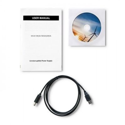 8. Qoltec Zasilacz awaryjny UPS On-line | Pure Sine Wave | 10kVA | 8kW | LCD | USB