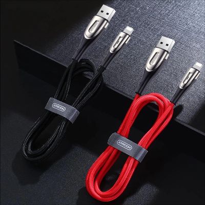 6. Kabel Joyroom Sharp Series S-M411 USB-A / Lightning 3A 1.2m ze wskaźnikiem ładowania - czarny