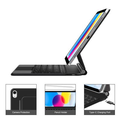 8. Etui Tech-Protect Smartcase Magnetic z klawiaturą na iPad 10.9” 2022 / iPad 11” 2025 - czarne