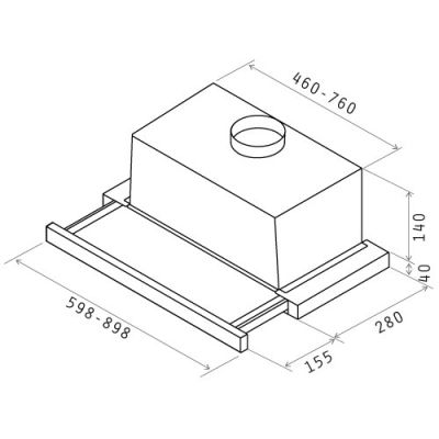 8. Okap ELICA ELITE 14 LUX GRIX/A/60 - PRF0037989B