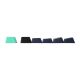 6. Klawiatura gasket F87 Pro Dark Blue + Black + Cyan GrayWoodV4 switch RGB AULA