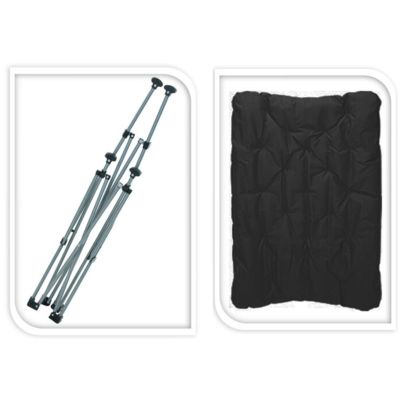 3. FOTEL CAMPINGOWY HIGH DELUXE Z PODUSZKĄ ANTRACYT REDCLIFFS