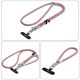 5. Smycz do telefonu Tech-Protect C10S Crossbody (114 cm) + na nadgarstek (31 cm) - różowo-tytanowa
