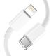 4. Ładowarka Tech-Protect C20W sieciowa USB-C PD 20W / USB-A QC 3.0 z kablem USB-C / Lightning - biała