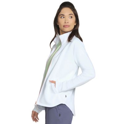 4. Skechers The Hoodless Hoodie GoWalk Shine Jacket JA78-WHT Białe L