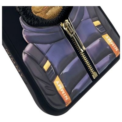 5. Etui Nimmy Cool&Cute 2.0 Monkey na iPhone 15 Pro - czarne