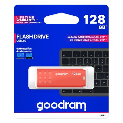 5. GOODRAM FLASHDRIVE 128GB UME3 USB 3.0 ORANGE