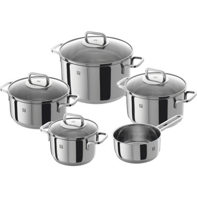 6. Zestaw 5 garnków Zwilling Quadro