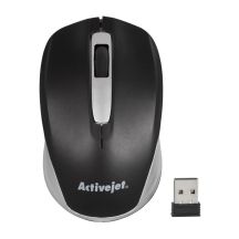 Activejet AMY-313 Mysz bezprzewodowa USB (optyczna; 1200 DPI; kolor czarno-szary)