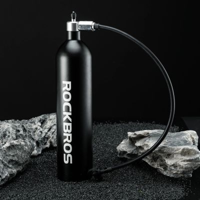 8. Zbiornik ciśnieniowy Rockbros do pompowania opon bezdętkowych tubeless 200 PSI 1.2l - czarny