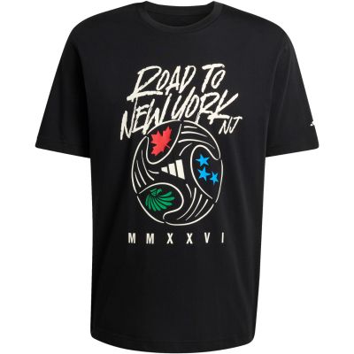 2. Koszulka męska adidas FIFA World Cup 26TM Road to NYNJ Graphic czarna KB2533