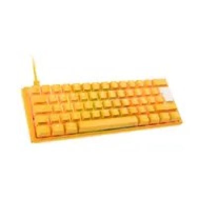 9. Ducky One 3 Yellow Mini klawiatura Gaming USB Niemiecki Żółty