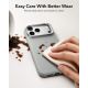5. Etui ESR Leather Kickstand MagSafe na iPhone 18 Pro Max / 17 Pro Max - szare
