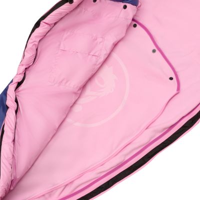 11. Śpiwór Trollkids Femund 3in1 malwowy różowy/fioletowy niebieski/dzika róża (695-242)