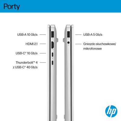 14. HP OmniBook 7 AI 14-fr0003nw Intel Core Ultra 5 225U Laptop 35,6 cm (14") 2K 16 GB LPDDR5-SDRAM 512 GB SSD Wi-Fi 6E (802.11ax) Windows 11 Pro AI PC Srebrny