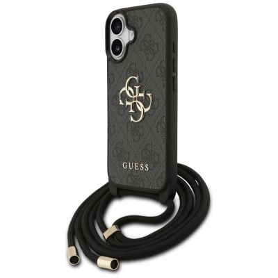 2. Etui Guess 4G Big Logo Cord Stap Crossbody na iPhone 17 - czarne