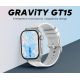 2. Smartwatch Damski GRAVITY GT15-11 Granatowy Pasek Silikonowy + Złota Bransoleta