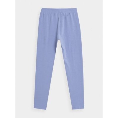 7. Legginsy bawełniane elastyczne dziewczęce 4F Junior