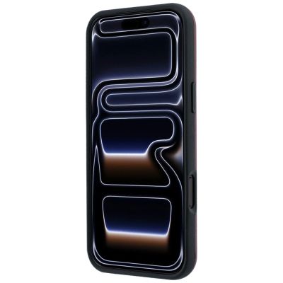 5. Etui Mercedes Leather 3D MagSafe do iPhone 17 Pro Max - granatowe