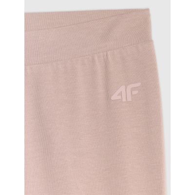 5. Legginsy dzianinowe dziewczęce 4F 4FJRAW25TTIGF291-83S
