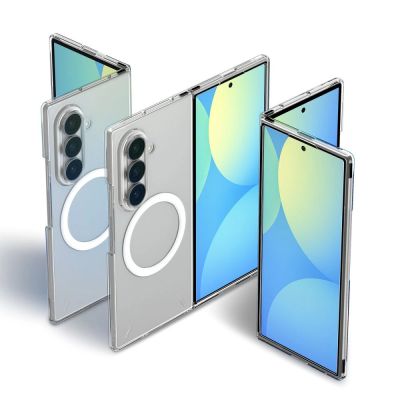 4. Etui Spigen AirSkin MagFit na Samsung Galaxy Z Fold 8 Ultra - przezroczysto-białe