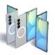 4. Etui Spigen AirSkin MagFit na Samsung Galaxy Z Fold 8 Ultra - przezroczysto-białe