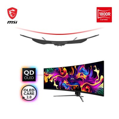 2. MSI MPG 491CQPDE QD-OLED monitor komputerowy 124,5 cm (49") 5120 x 1440 px DQHD Czarny