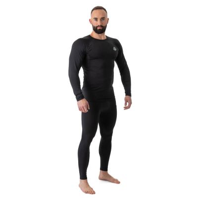 3. Rashguard długi rękaw czarny BlackRSL - S