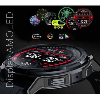 6. Smartwatch Męski Rubicon RNCF26-1 BLACK