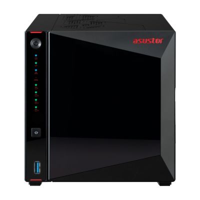 7. NAS Asustor AS5404T; Tower; 4x (3.5" SATA HDD/ 2.5" SSD); Intel Celeron N5105; 4GB DDR4 SODIMM (max. 16GB), 2x 2.5GbE  4x M.2 2280 NVMe PCIe 3.0, 3x USB 3.2 Gen, 1x HDMI 2.0b